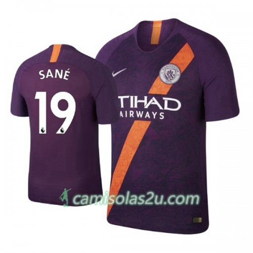 Camisolas de Futebol Manchester City Sane 19 Equipamento 3ª 2018/19 Manga Curta Camisolas de Futebol Manchester City Sane 19 Equipamento 3ª 2018/19 Manga Curta